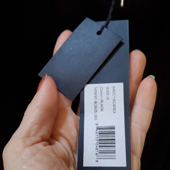 Halston Heritage Blue Sheath Dress with 3/4 Sleeves - Picture 3 of 5